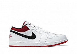 Giày Air Jordan 1 Low White Univeristy Red Best Quality