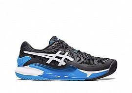 Giày chơi Pickleball / Tennis Asics Gel Resolution 9 Black/White