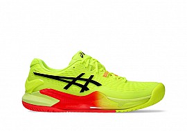 Giày chơi Pickleball Tennis Asics Gel Resolution 9 Paris Neon Best Quality
