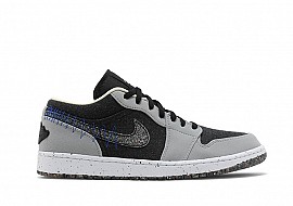 Giày Nike Air Jordan 1 Low Crater Black Grey Best Quality